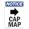 Signmission OSHA Notice, 5" Height, Cap Mag Right Arrow Sign With Symbol, 5" X 3.5", Portrait OS-NS-D-35-V-10429 - alternate 1